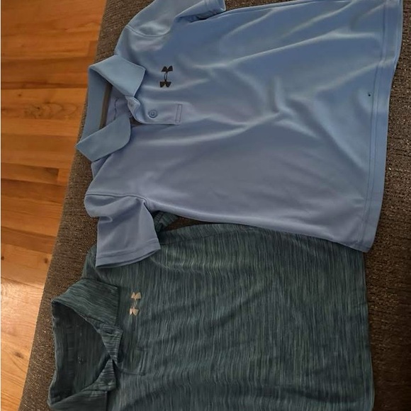 Under Armour Other - Under Armour Light Blue and Dark blue heathered Polo Set.